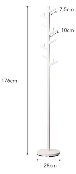 Bijela vješalica YAMAZAKI Branch Pole Hanger