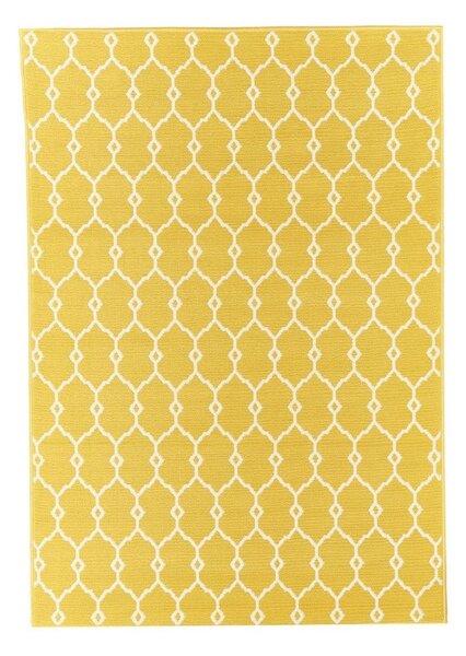 Black Friday - Žuti vanjski tepih Floorita Trellis, 133 x 190 cm