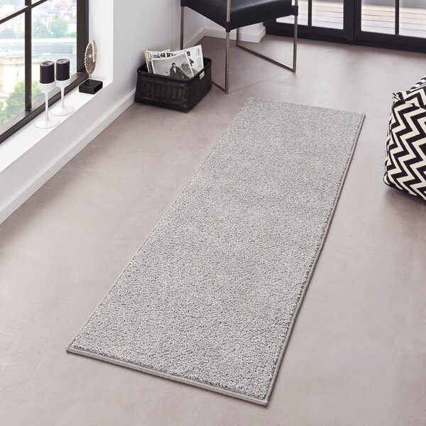 Svijetlosiva staza Hanse Home Pure, 80 x 400 cm