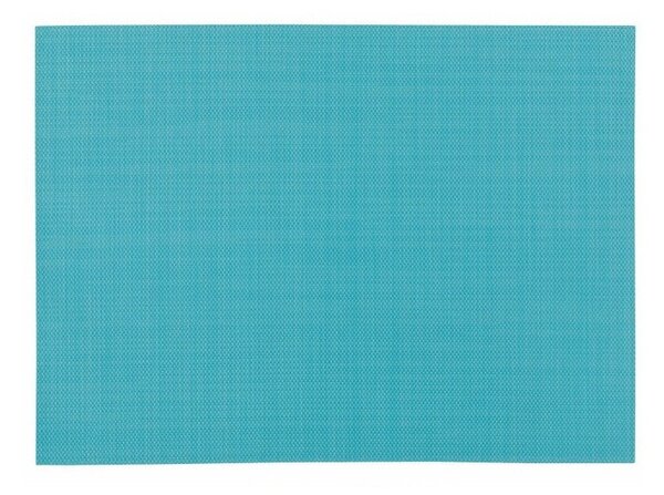 Tirkizno plavi podmetač Zic Zac, 45 x 33 cm