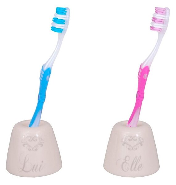 Set od dva stalka za četkice za zube Antic Line Elle-Lui
