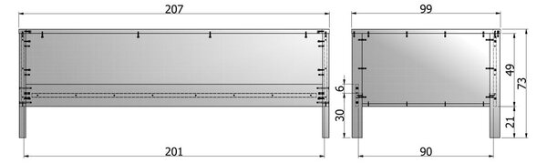Zeleni krevet 90x200 cm Nikki – WOOOD