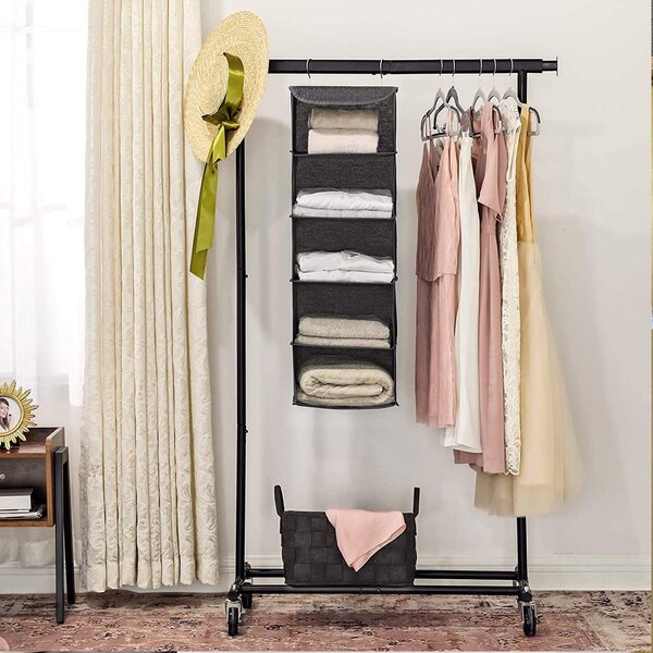 Organizator za odjeću u ormaru 30 x 90 x 30 cm, sivi