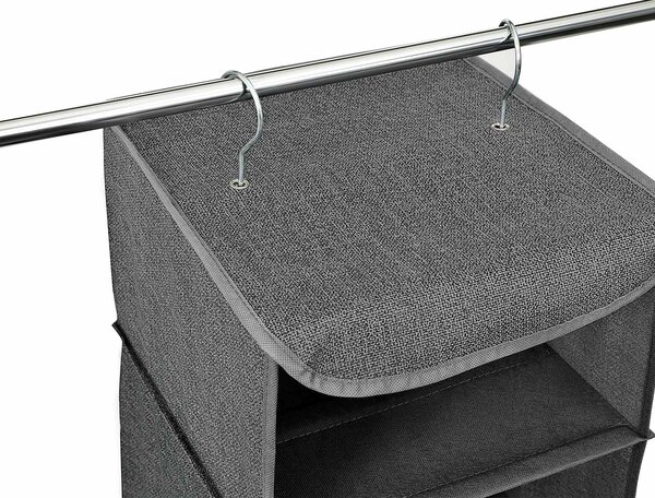 Organizator za odjeću u ormaru 30 x 90 x 30 cm, sivi