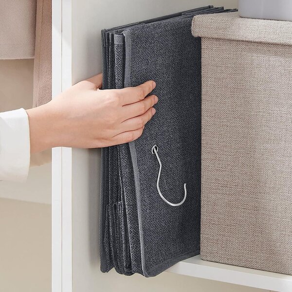 Organizator za odjeću u ormaru 30 x 90 x 30 cm, sivi