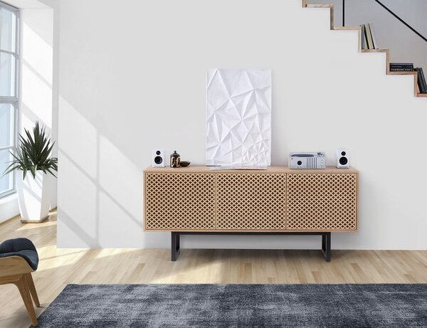 Komoda u dekoru hrasta Woodman Camden Diamond, 175 x 75 cm