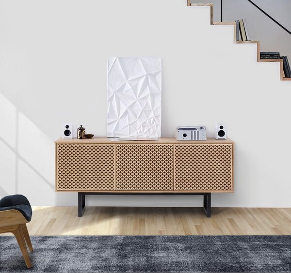 Komoda u dekoru hrasta Woodman Camden Diamond, 175 x 75 cm
