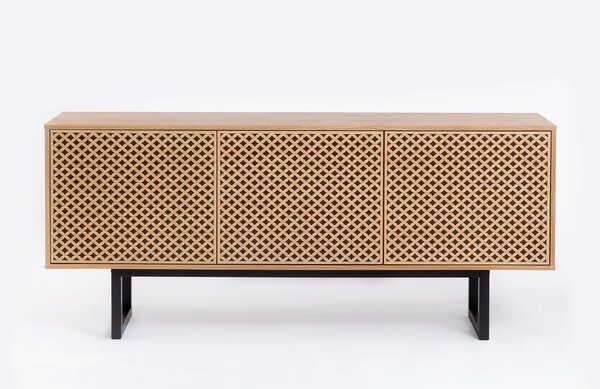 Komoda u dekoru hrasta Woodman Camden Diamond, 175 x 75 cm