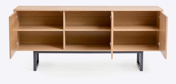 Komoda od hrastovine Woodman Camden Herringbone, 175 x 75 cm