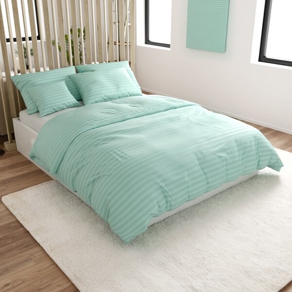 Hotelska posteljina od mikrovlakana JASMINE mentol - pruga 2 cm Dimenzije posteljine: 70 x 90 cm | 140 x 200 cm