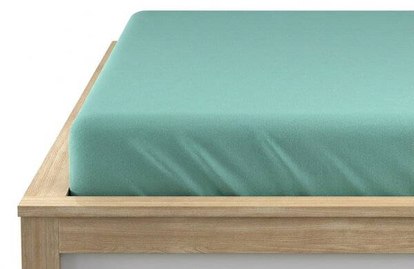 Jersey plahta mentol 90 x 200 cm