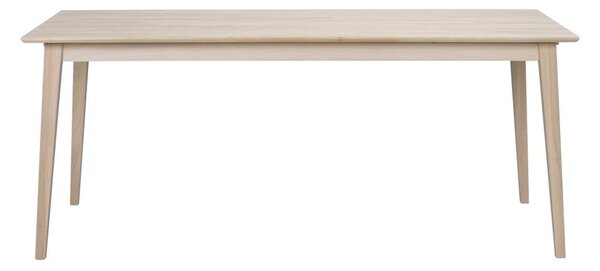 Blagovaonski stol od hrastovine s mat lakiranim premazom Rowico Mimi, 180 x 90 cm