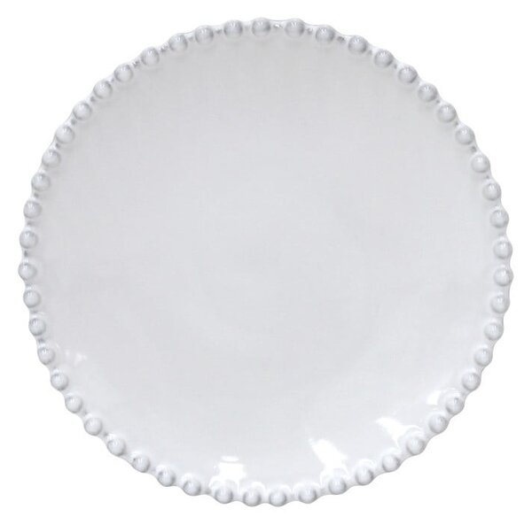 Bijeli tanjur od kamenine Costa Nova Pearl ⌀ 17 cm