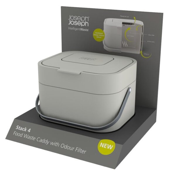 Tamnosiva kanta za kompostabilni otpad IntelligentWaste Joseph Joseph, 4 l´