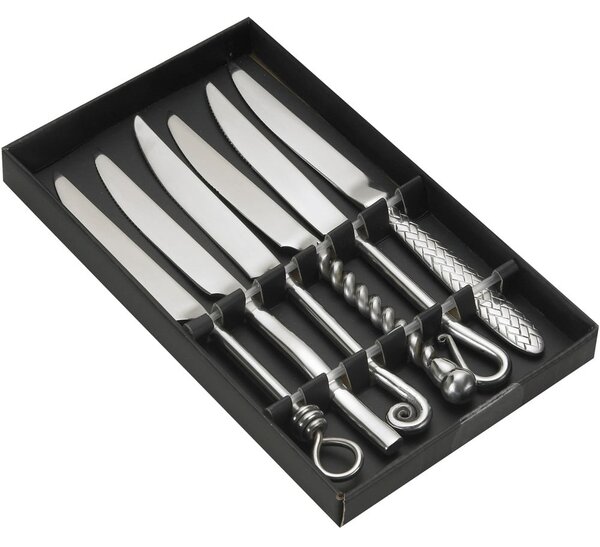 Set od 6 noževa od nehrđajućeg čelika u poklon kutiji Jean Dubost Forged