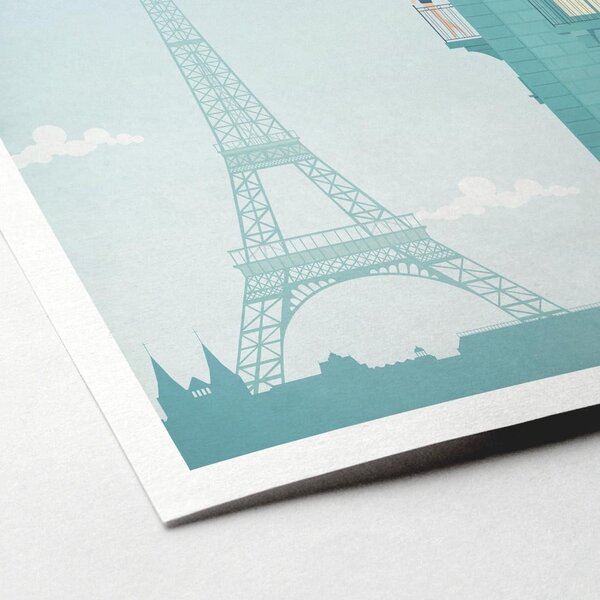 Poster Travelposter Paris, 30 x 40 cm