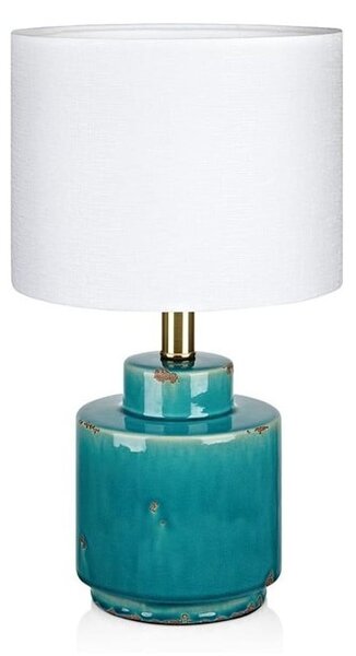 Plavo-bijela stolna lampa Markslöjd Cous