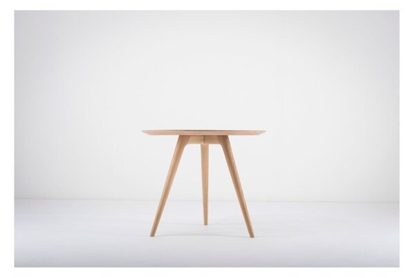 Pomoćni stol od hrastovog drveta sa crnom pločom Gazzda Arp, ⌀ 45 cm