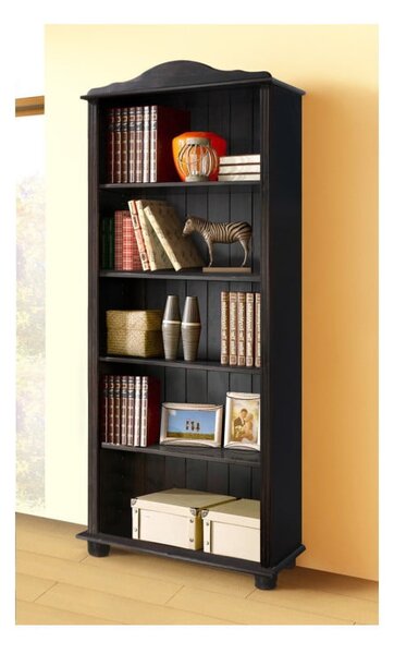 Smeđa biblioteka od masivnog bora 70x181 cm Ella – Støraa