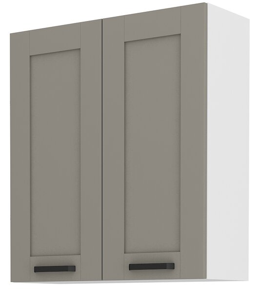 Zondo.hr Gornji kuhinjski ormarić sa 2 vrata Lucid 80 G 90 2F (claygrey + bijela). 1045455