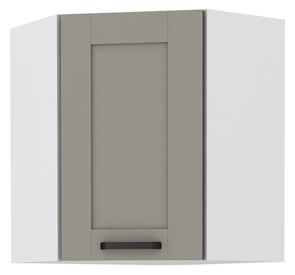 Zondo.hr Gornji kutni kuhinjski ormarić Lucid 58 x 58 GN 72 1F (claygrey + bijela). 1045453