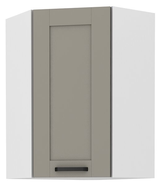 Zondo.hr Gornji kutni kuhinjski ormarić Lucid 58 x 58 GN 90 1F (claygrey + bijela). 1045454