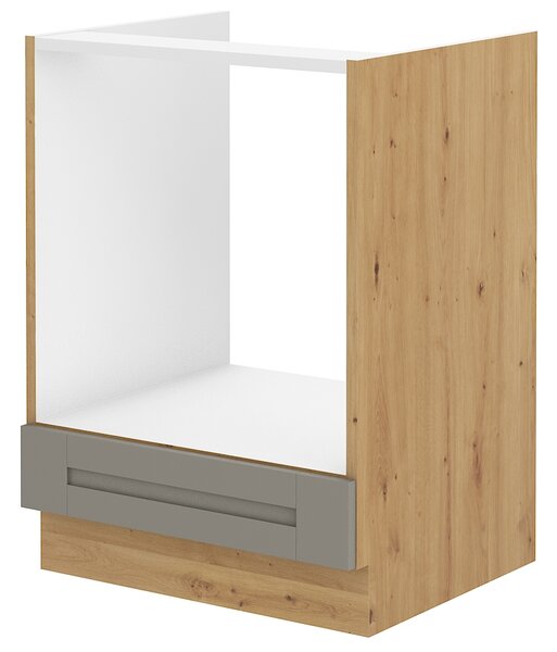 Zondo.hr Donji kuhinjski ormarić za pećnicu Lucid 60 D GAZ BB (hrast artisan + claygrey). 1045488