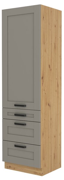 Zondo.hr Kuhinjski ormarić za namirnice Lucid 60 Dkomada 210 3S 1F (hrast artisan + claygrey). 1045511