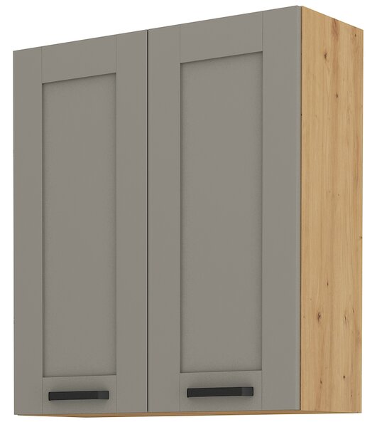 Zondo.hr Gornji kuhinjski ormarić sa 2 vrata Lucid 80 G 90 2F (hrast artisan + claygrey). 1045504