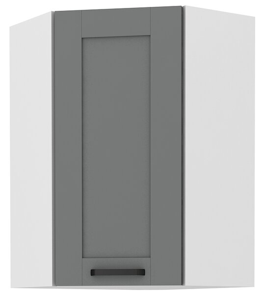 Zondo.hr Gornji kutni kuhinjski ormarić Lucid 58 x 58 GN 90 1F (dustgrey + bijela). 1045552