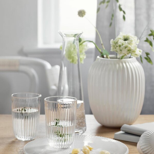 Bijela kamena vaza Kähler Design Hammershoi, visina 20 cm