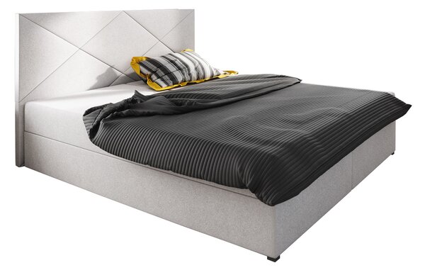 Bračni krevet Boxspring 140 cm Fade 4 (bež) (s madracem i prostorom za odlaganje)
