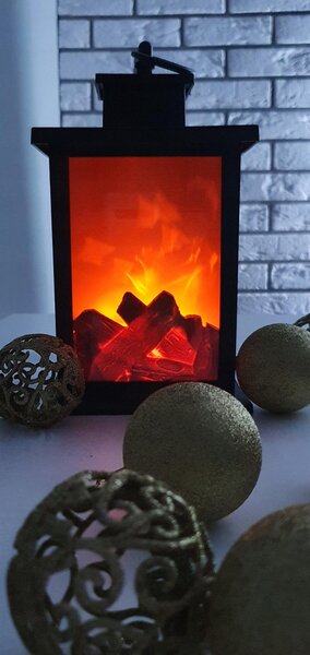 Dekorativna LED lampica kamin 28 cm