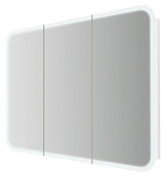 Baden Haus Kupaonski ormarić s LED ogledalom (Š x V: 95 x 70 cm, Drvo, Bijele boje)