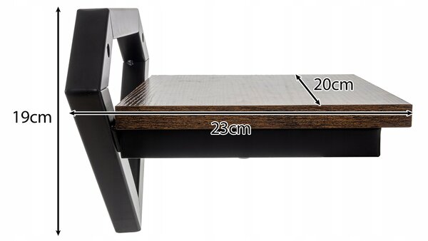 Univerzalni MDF Dekorativna viseća zidna polica 20cm