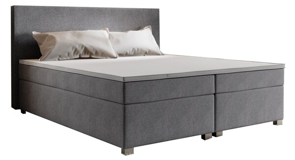 Zondo Bračni krevet Boxspring 180 cm Simon (siva) (s madracem, bez prostora za odlaganje). 1047345