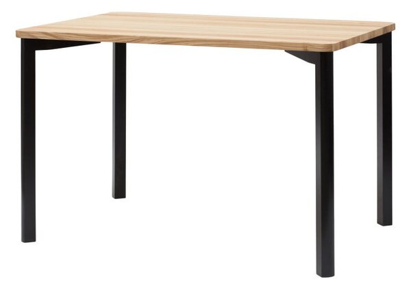 Crni blagovaonski stol sa zaobljenim nogama Ragaba TRIVENTI, 120 x 80 cm
