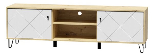 TV stolić/ormarić Bonny BL02 (hrast artisan + bijela mat)