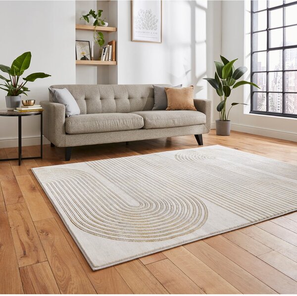 Sivo-zlatni tepih 170x120 cm Apollo - Think Rugs