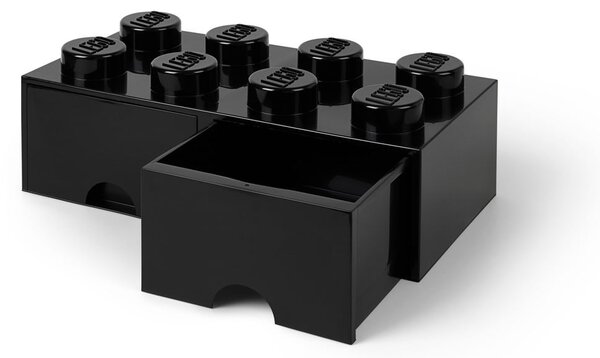 Crna kutija za pohranu s dvije ladice LEGO®