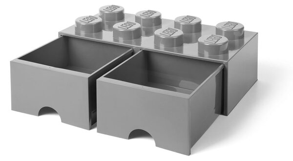 Siva kutija za pohranu s dvije ladice LEGO®