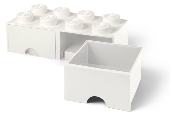 Bijela kutija za pohranu s dvije ladice LEGO®