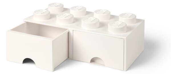 Bijela kutija za pohranu s dvije ladice LEGO®