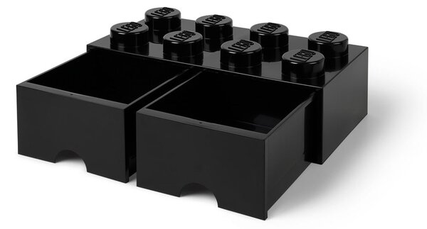Crna kutija za pohranu s dvije ladice LEGO®