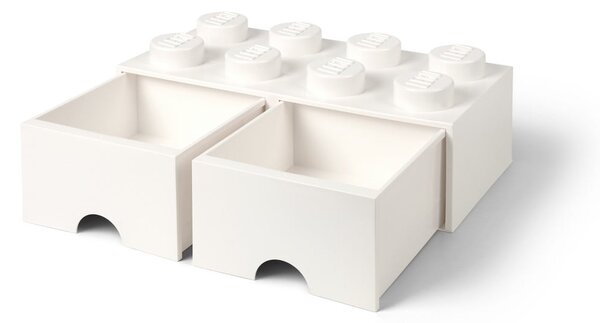 Bijela kutija za pohranu s dvije ladice LEGO®