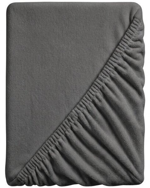 Plahta mikropliš SOFT 90x200 cm tamno siva
