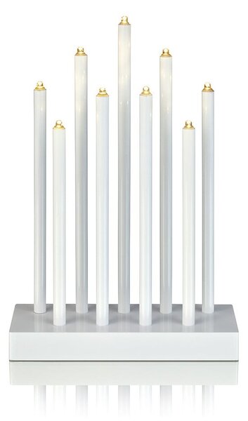 Bijeli LED svijećnjak Markslöjd Viik, visina 27 cm