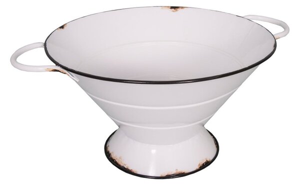 Bijela emajlirana zdjela za posluživanje Antic Line Classic, ⌀ 43 cm