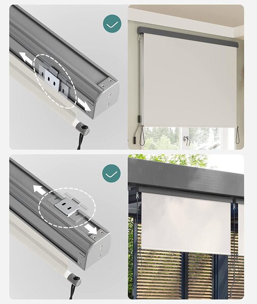 Vertikalna tenda 1,4 x 2,5 m (Š x V), bež boje