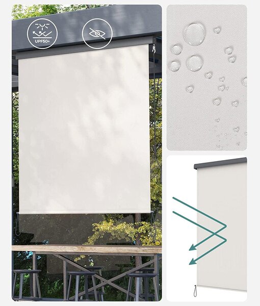 Vertikalna tenda 1,4 x 2,5 m (Š x V), bež boje